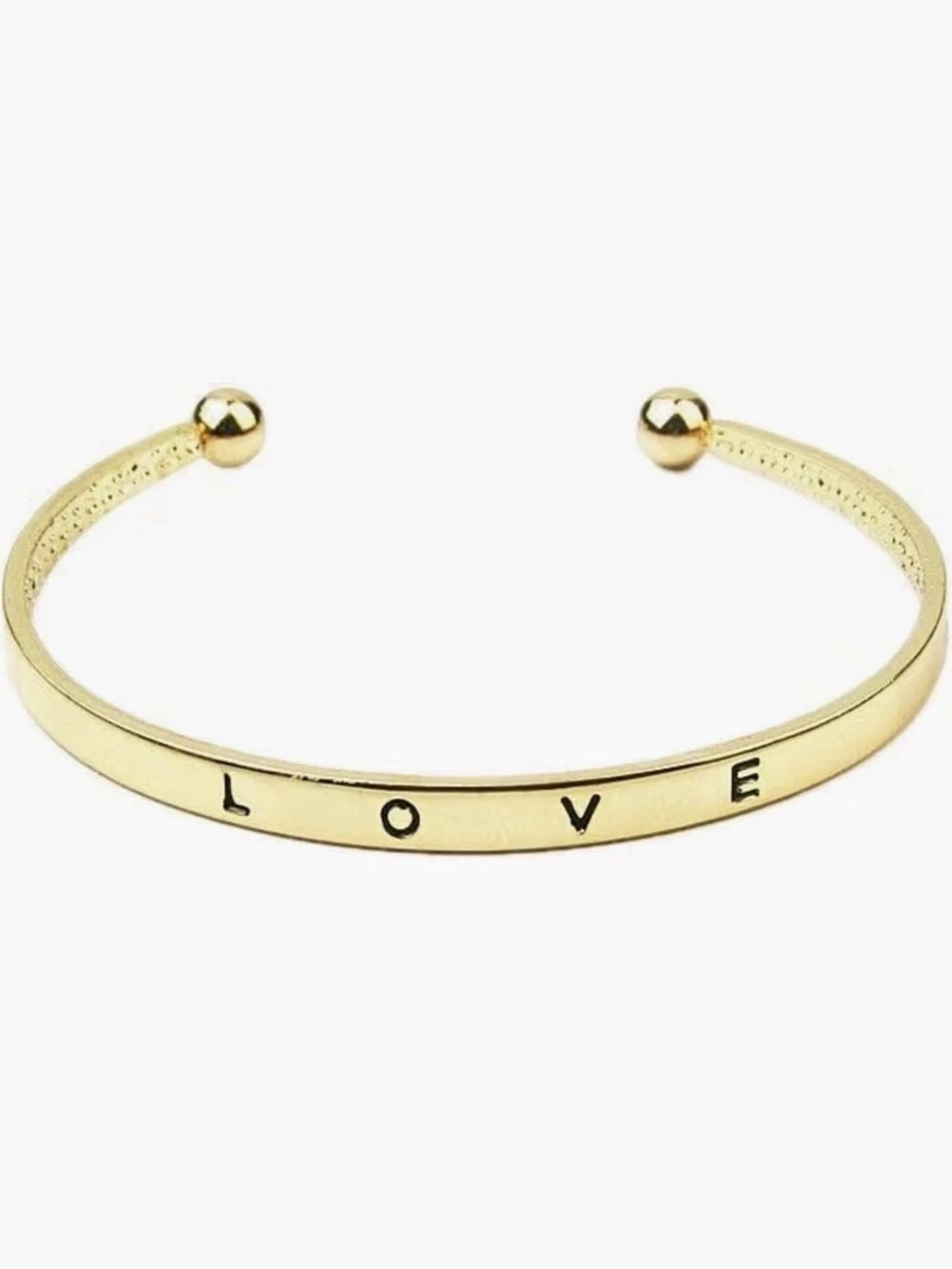 Gold-Tone LOVE Cuff Bracelet
